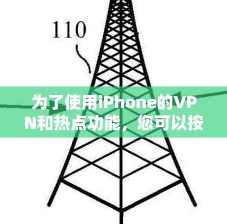 为了使用iPhone的VPN和热点功能,您可以按照以下步骤进行操作