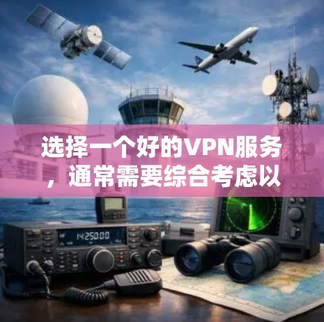 选择一个好的VPN服务，通常需要综合考虑以下几个关键因素