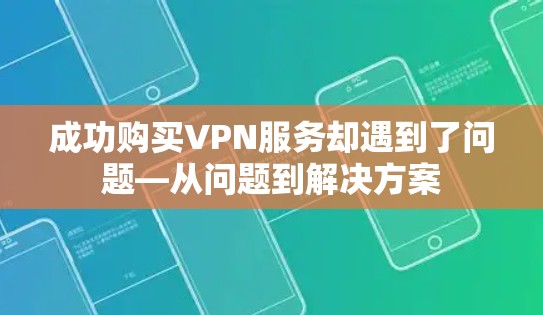 成功购买VPN服务却遇到了问题—从问题到解决方案