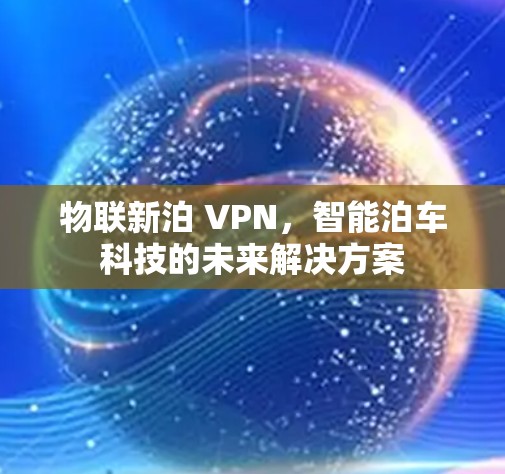 物联新泊 VPN，智能泊车科技的未来解决方案