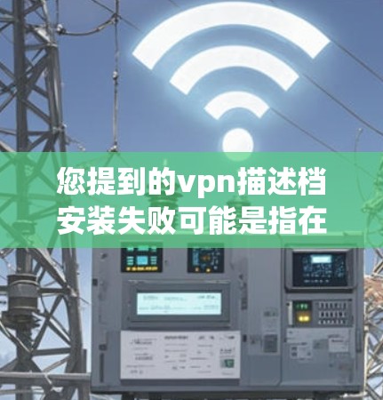 您提到的vpn描述档安装失败可能是指在安装VPN软件或配置配置文件时出现的问题。以下是一些建议以帮助您解决这个问题