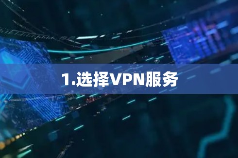1.选择VPN服务 1.选择VPN服务