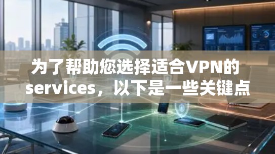为了帮助您选择适合VPN的 services，以下是一些关键点和建议