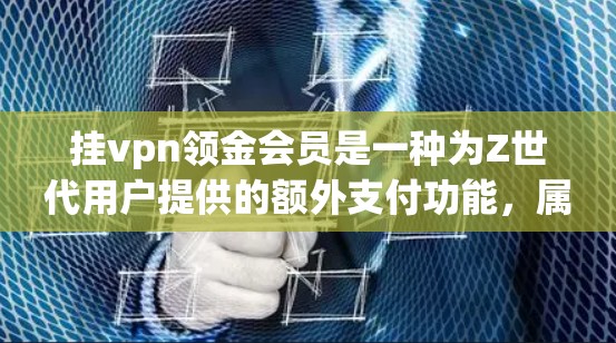 挂vpn领金会员是一种为Z世代用户提供的额外支付功能,属于NFT和DeFi市场的会员类型。以下是对该会员的详细分析 挂vpn领金会员是一种为Z世代用户提供的额外支付功能,属于NFT和DeFi市场的会员类型。以下是对该会员的详细分析