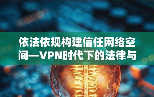 依法依规构建信任网络空间—VPN时代下的法律与责任