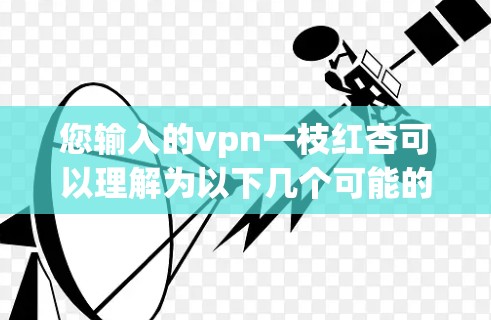 您输入的vpn一枝红杏可以理解为以下几个可能的含义