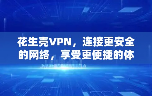 花生壳VPN，连接更安全的网络，享受更便捷的体验