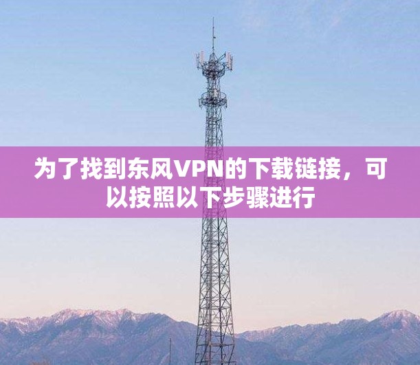 为了找到东风VPN的下载链接，可以按照以下步骤进行