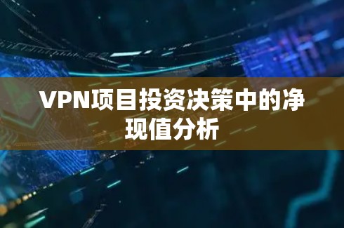 VPN项目投资决策中的净现值分析