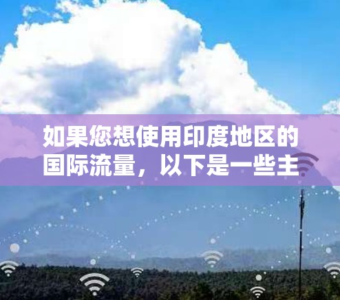 如果您想使用印度地区的国际流量，以下是一些主要的VPN公司，他们提供印度地区的国际流量认证