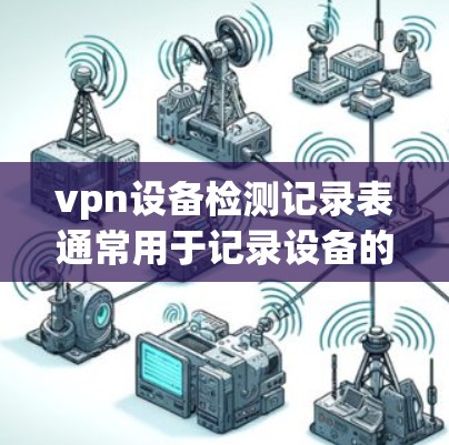 vpn设备检测记录表通常用于记录设备的性能、安全性和可用性情况。以下是一个常见的检测记录表结构，适用于检测设备的性能和网络连接