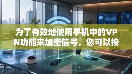 为了有效地使用手机中的VPN功能来加密信号，您可以按照以下步骤操作