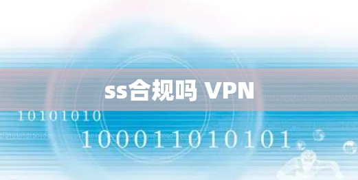 ss合规吗 VPN