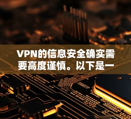 VPN的信息安全确实需要高度谨慎。以下是一些关键点，帮助你确保VPN服务的合法性和安全性