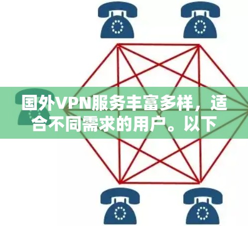国外VPN服务丰富多样，适合不同需求的用户。以下是几种主要的国外VPN服务及其特点