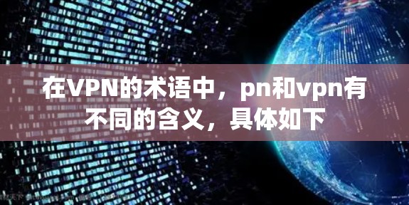 在VPN的术语中，pn和vpn有不同的含义，具体如下