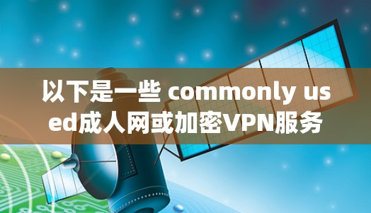 以下是一些 commonly used成人网或加密VPN服务