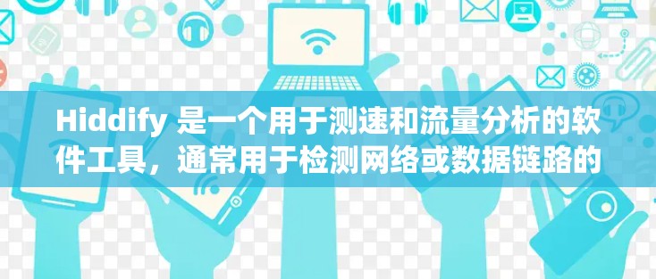Hiddify 是一个用于测速和流量分析的软件工具，通常用于检测网络或数据链路的传输速率。它结合了流量测量和速度测量功能，可以用于测试和分析网络传输性能