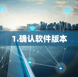 1.确认软件版本