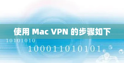 使用 Mac VPN 的步骤如下 使用 Mac VPN 的步骤如下