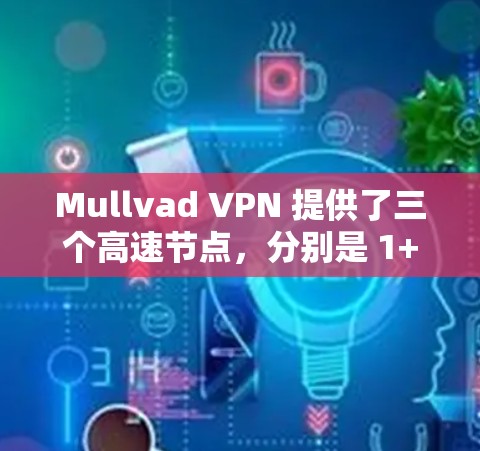 Mullvad VPN 提供了三个高速节点，分别是 1+2+和 4+这些节点在性能、安全性和响应速度方面都有很强的竞争力，适合不同场景下的使用。以下是它们的详细介绍