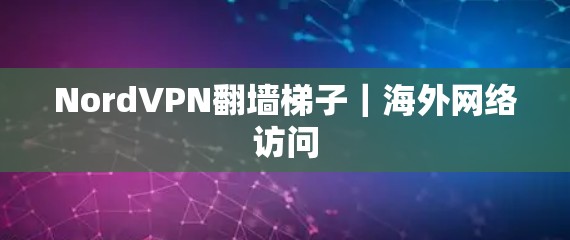 NordVPN翻墙梯子|海外网络访问