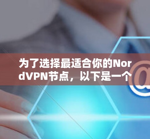 为了选择最适合你的NordVPN节点，以下是一个逐步的建议