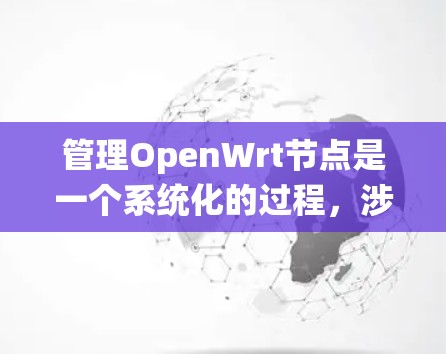 管理OpenWrt节点是一个系统化的过程，涉及配置、管理、监控和维护。以下是一个详细且结构化的步骤指南
