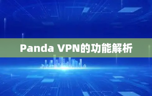 Panda VPN的功能解析 Panda VPN的功能解析