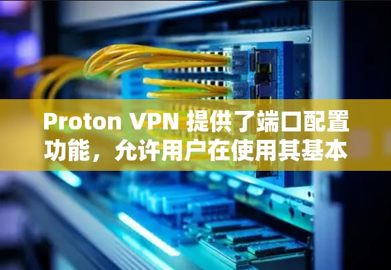 Proton VPN 提供了端口配置功能，允许用户在使用其基本VPN连接时，同时连接多个端口。以下是使用 Proton VPN 同时同步多端的步骤说明
