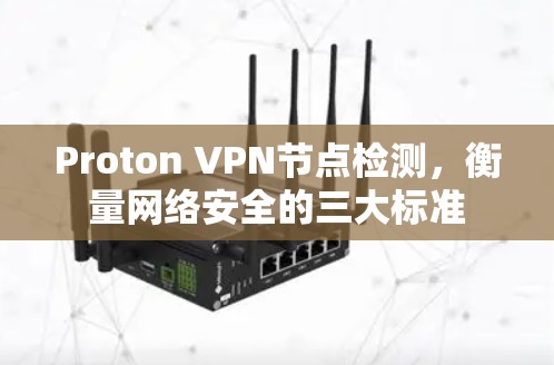 Proton VPN节点检测,衡量网络安全的三大标准 Proton VPN节点检测,衡量网络安全的三大标准