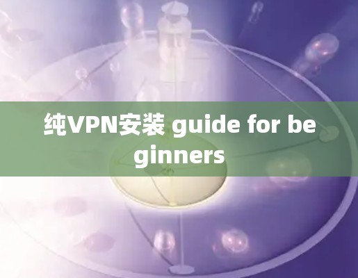 纯VPN安装 guide for beginners