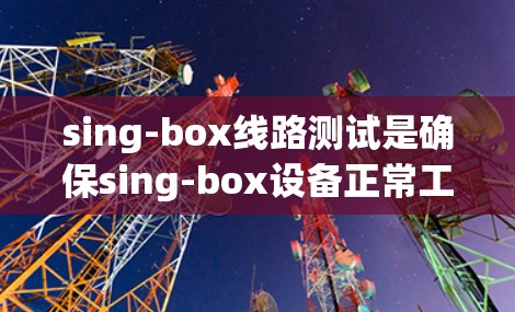 sing-box线路测试是确保sing-box设备正常工作的重要步骤。以下是关于sing-box线路测试的详细步骤 sing-box线路测试是确保sing-box设备正常工作的重要步骤。以下是关于sing-box线路测试的详细步骤