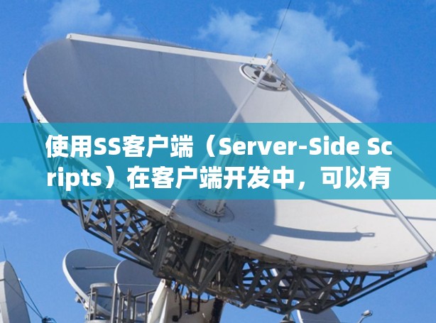 使用SS客户端（Server-Side Scripts）在客户端开发中，可以有效地将服务器端的数据和请求传递到客户端。以下是逐步的使用方法和指导