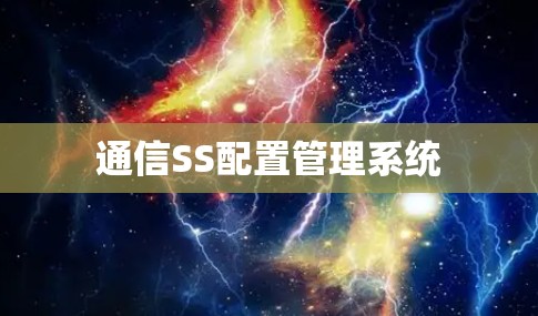 通信SS配置管理系统