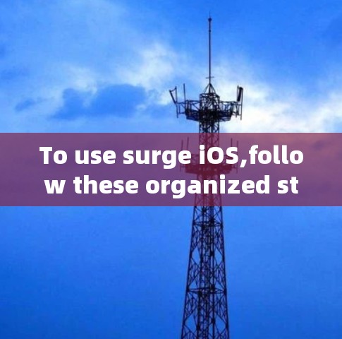 To use surge iOS,follow these organized steps: