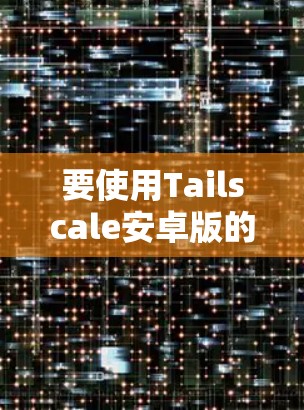 要使用Tailscale安卓版的手机进行远程连接，可以按照以下步骤操作