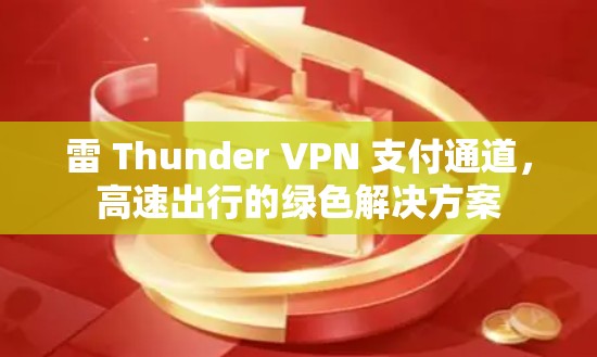 雷 Thunder VPN 支付通道，高速出行的绿色解决方案
